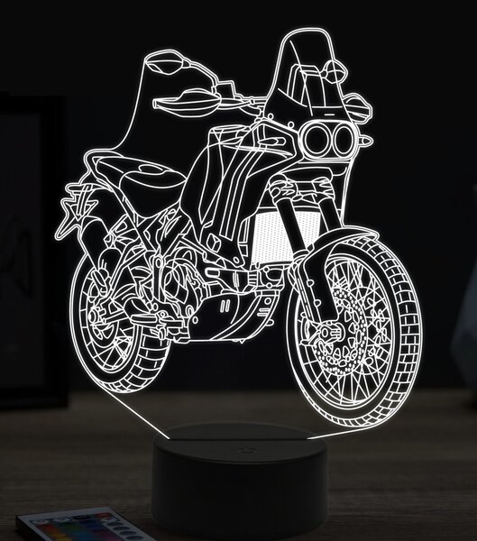 Beling 3D lampa,Ducati desert X, 7 farebná ZZ36