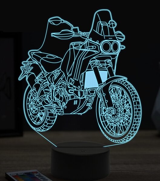 Beling 3D lampa,Ducati desert X, 7 farebná ZZ36
