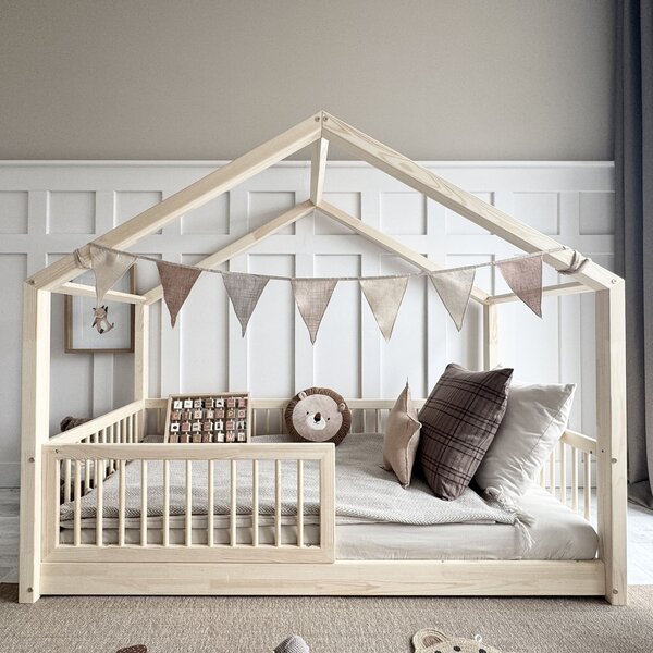 Raj posteli Detská posteľ Housebed ALTO 190/90 1cm 190x90 cm prírodná