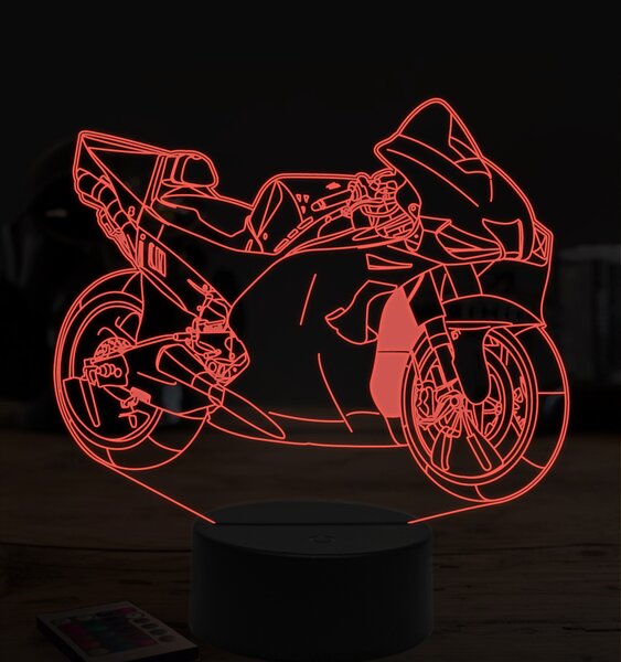 Beling 3D lampa,Ducati GP, 7 farebná ZZ37