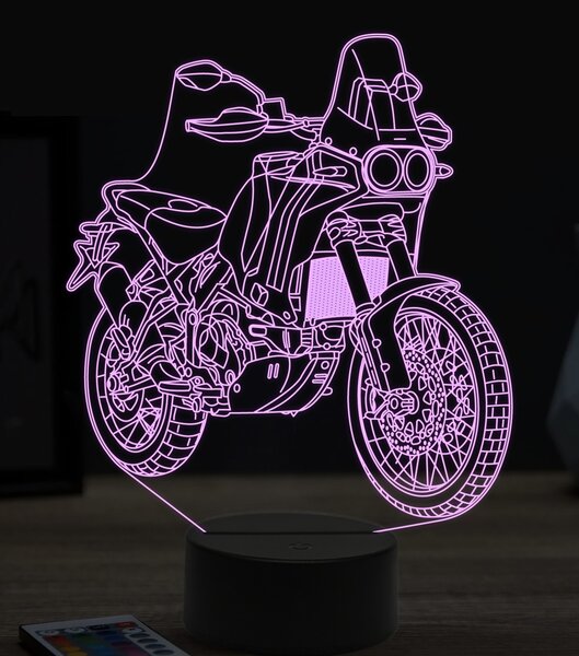 Beling 3D lampa,Ducati desert X, 7 farebná ZZ36