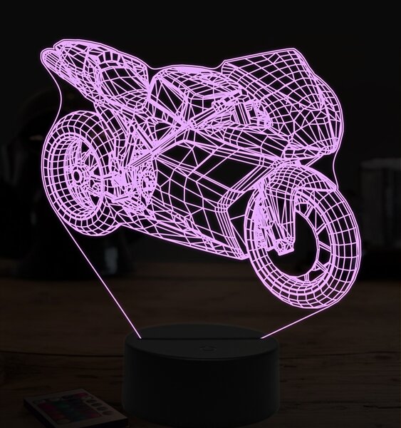 Beling 3D lampa,Ducati 1098 r, 7 farebná ZZ35