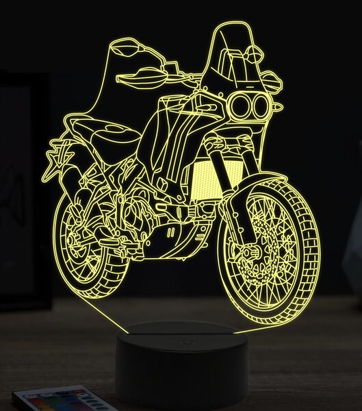 Beling 3D lampa,Ducati desert X, 7 farebná ZZ36