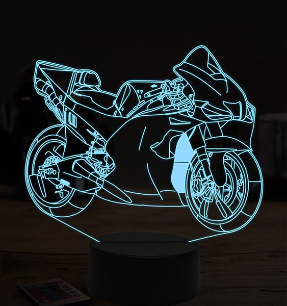 Beling 3D lampa,Ducati GP, 7 farebná ZZ37
