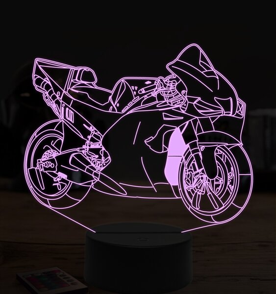 Beling 3D lampa,Ducati GP, 7 farebná ZZ37