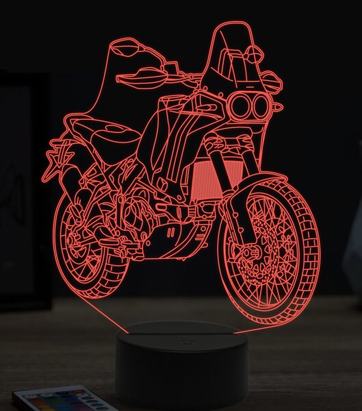 Beling 3D lampa,Ducati desert X, 7 farebná ZZ36