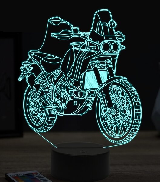 Beling 3D lampa,Ducati desert X, 7 farebná ZZ36