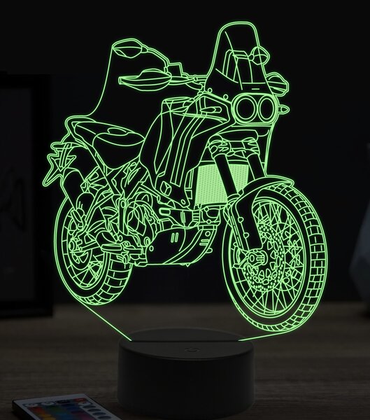 Beling 3D lampa,Ducati desert X, 7 farebná ZZ36