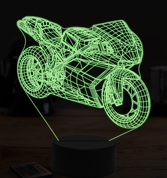 Beling 3D lampa,Ducati 1098 r, 7 farebná ZZ35