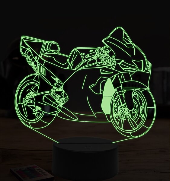 Beling 3D lampa,Ducati GP, 7 farebná ZZ37