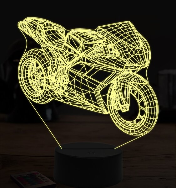 Beling 3D lampa,Ducati 1098 r, 7 farebná ZZ35