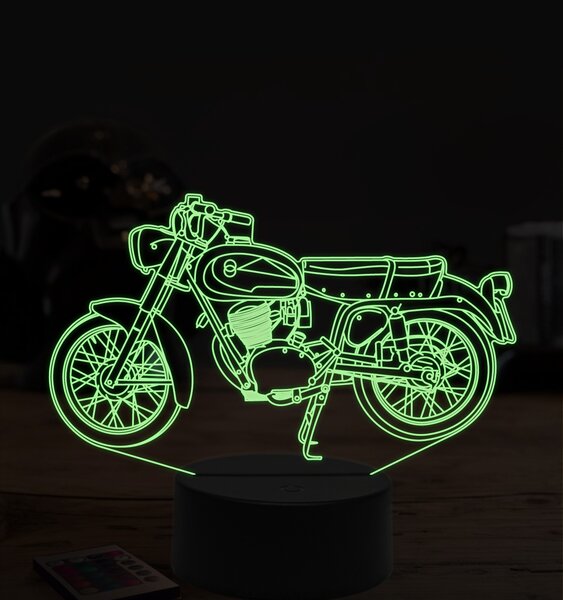Beling 3D lampa, Gilera giubileo 98, 7 farebná ZZ38