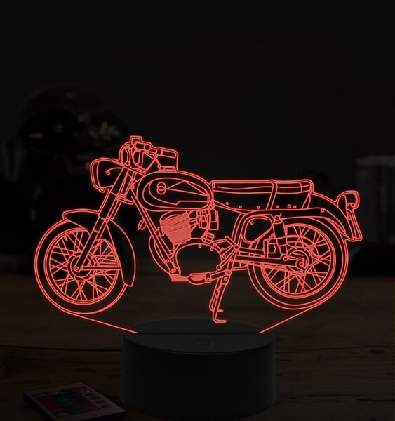 Beling 3D lampa, Gilera giubileo 98, 7 farebná ZZ38