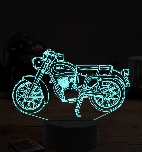 Beling 3D lampa, Gilera giubileo 98, 7 farebná ZZ38