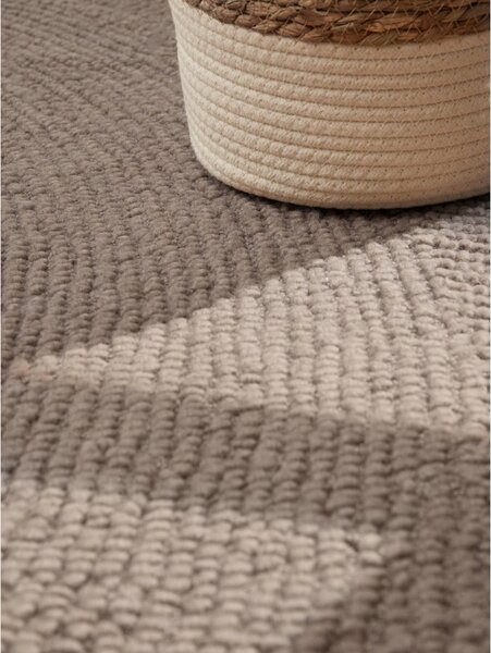 Taupe ručne tkaný vlnený koberec 120x180 cm Calmio – Hanse Home