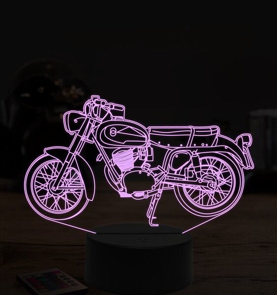 Beling 3D lampa, Gilera giubileo 98, 7 farebná ZZ38