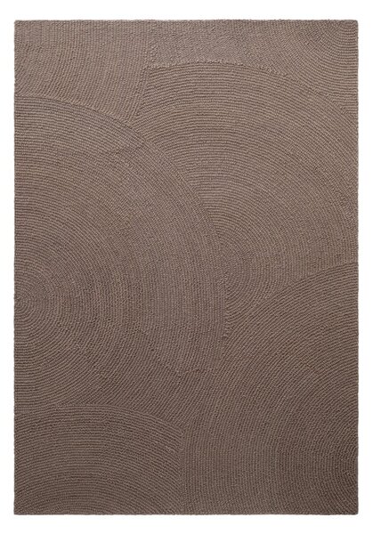 Taupe ručne tkaný vlnený koberec 120x180 cm Calmio – Hanse Home