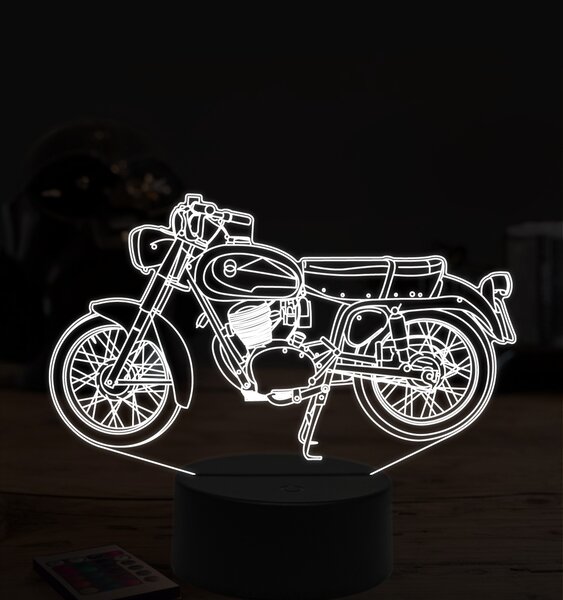 Beling 3D lampa, Gilera giubileo 98, 7 farebná ZZ38