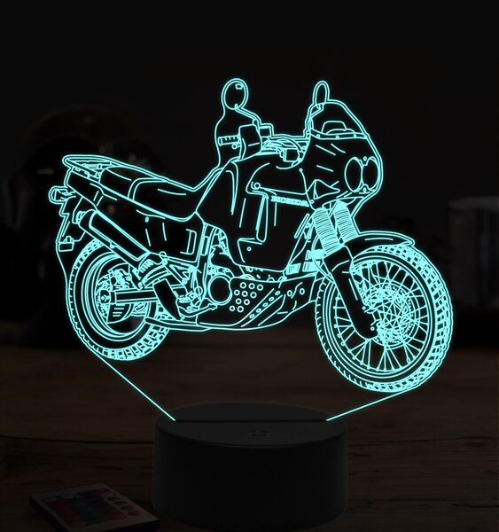 Beling 3D lampa,Honda Afrika old 7 farebná ZZ43