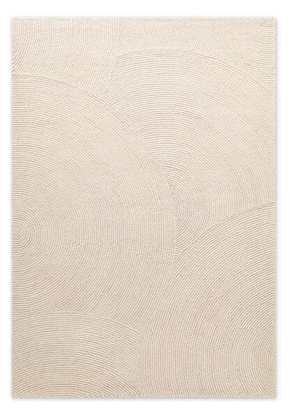Ručne tkaný vlnený koberec v svetlo prírodnej farbe 120x180 cm Calmio – Hanse Home