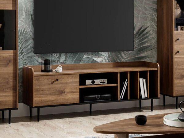 Mirjan24 TV stolík Peczo 150 PC08, Farby: brandy castello / brandy castello + čierna 5903211157363