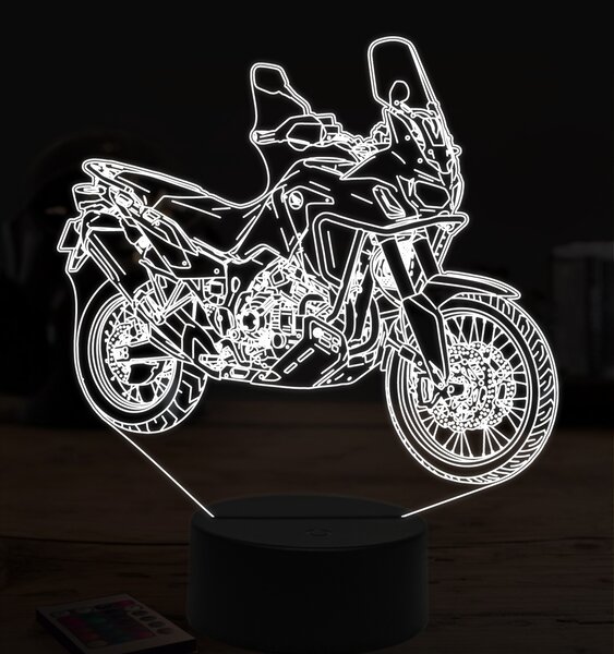 Beling 3D lampa,Honda africa twin crf 1000, 7 farebná ZZ44