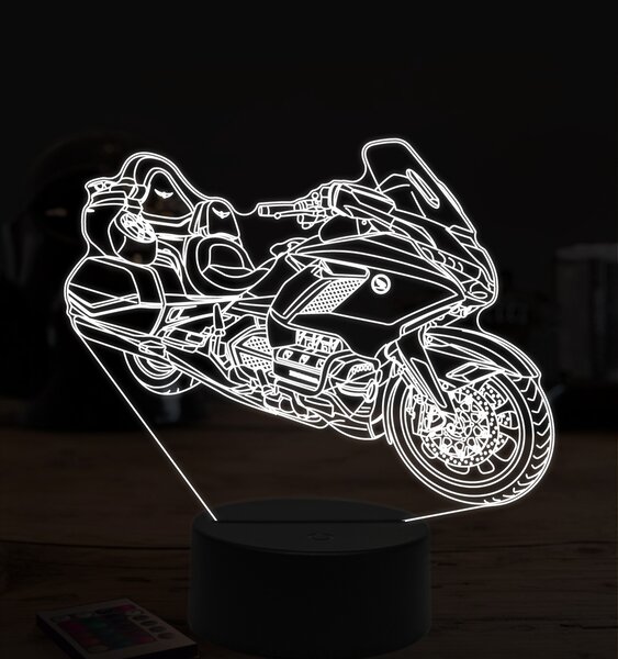 Beling 3D lampa,Honda gl 1800 gold wing, 7 farebná ZZ46