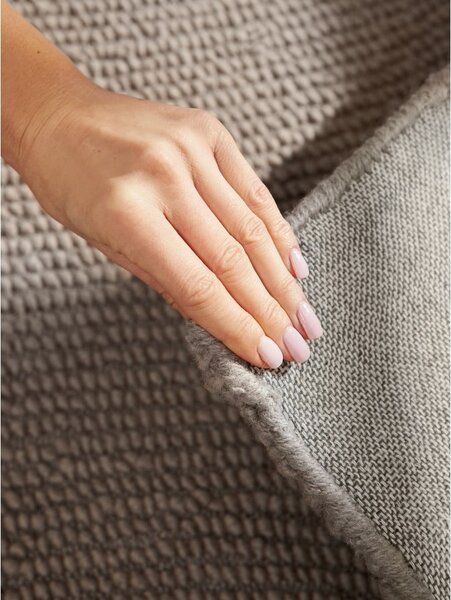 Taupe ručne tkaný vlnený behúň 80x200 cm Calmio – Hanse Home