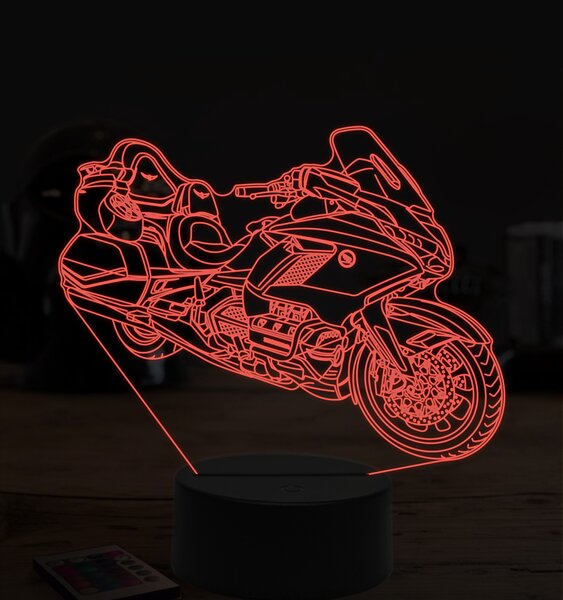 Beling 3D lampa,Honda gl 1800 gold wing, 7 farebná ZZ46