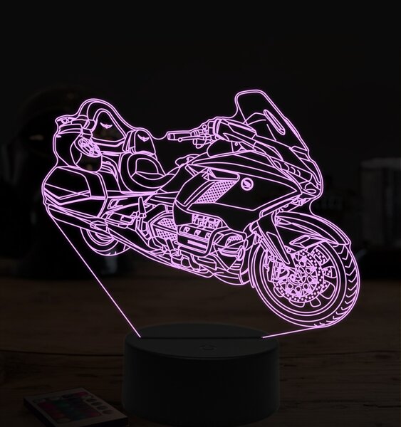 Beling 3D lampa,Honda gl 1800 gold wing, 7 farebná ZZ46
