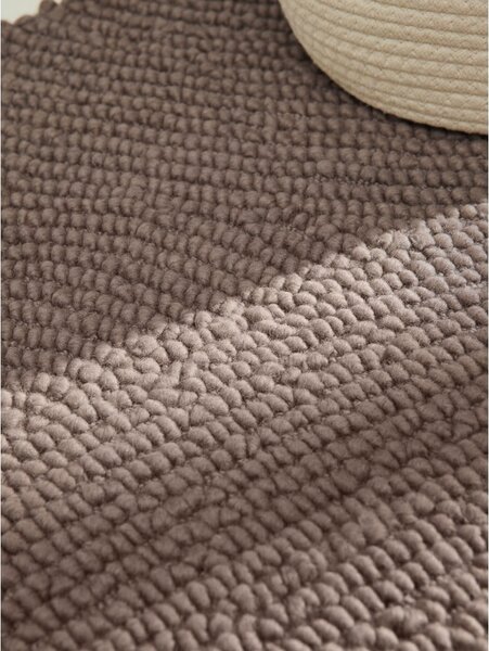 Taupe ručne tkaný vlnený behúň 80x200 cm Calmio – Hanse Home