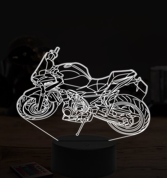 Beling 3D lampa,Kawasaki Z650, 7 farebná ZZ50