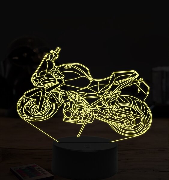 Beling 3D lampa,Kawasaki Z650, 7 farebná ZZ50
