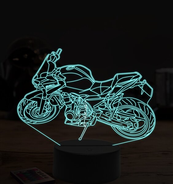 Beling 3D lampa,Kawasaki Z650, 7 farebná ZZ50