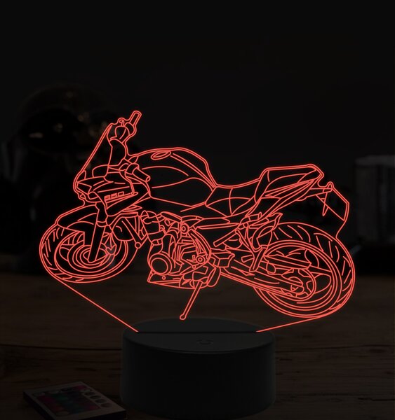 Beling 3D lampa,Kawasaki Z650, 7 farebná ZZ50