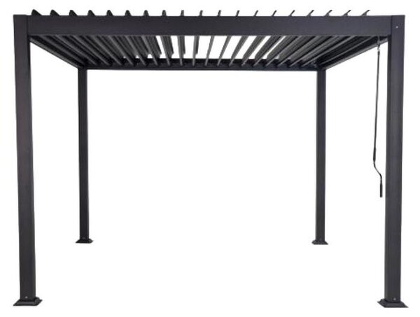 Kondela Hliníková bioklimatická pergola Zia 300x300 cm - antracit