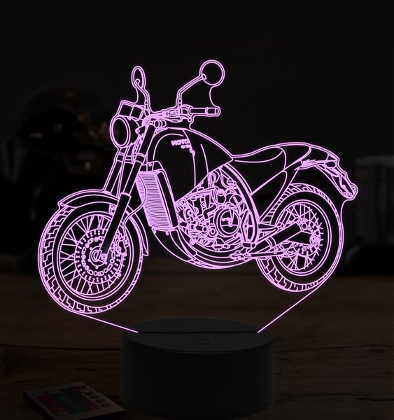 Beling 3D lampa,Aprilia 650, 7 farebná ZZ52