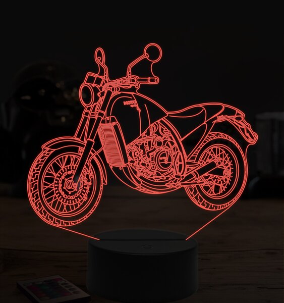 Beling 3D lampa,Aprilia 650, 7 farebná ZZ52