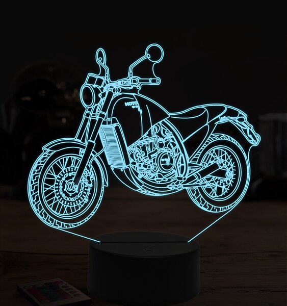 Beling 3D lampa,Aprilia 650, 7 farebná ZZ52