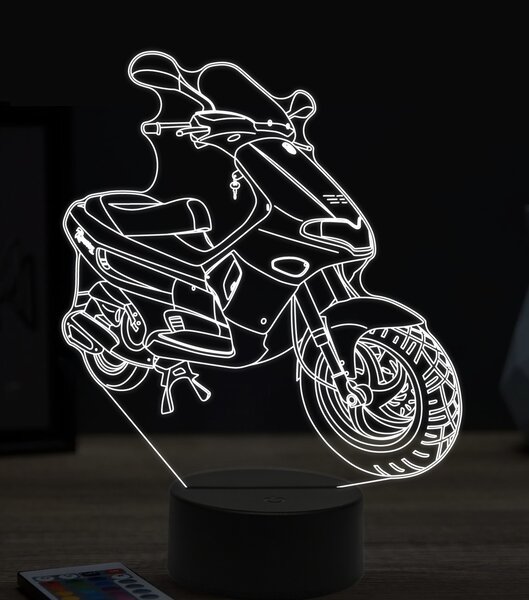 Beling 3D lampa,Scooter gilera runner, 7 farebná ZZ55