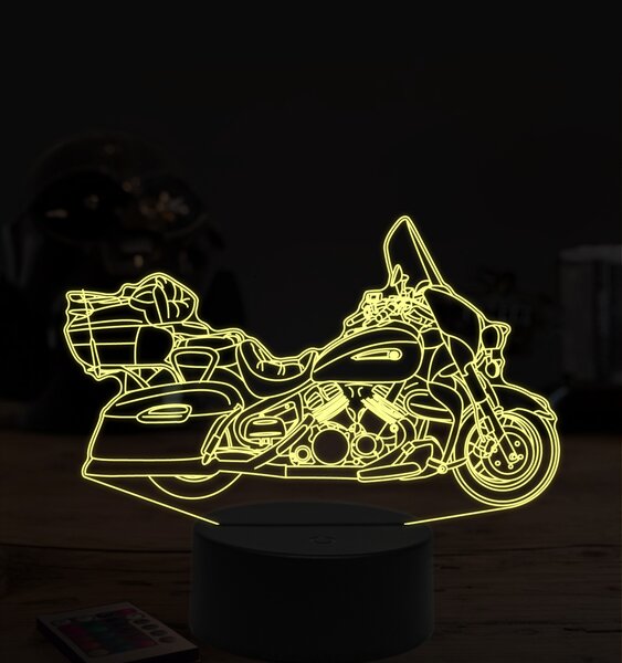Beling 3D lampa,Star motorbike, 7 farebná ZZ56