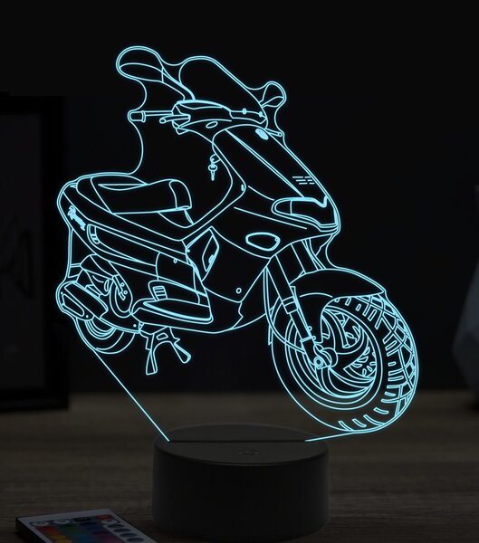 Beling 3D lampa,Scooter gilera runner, 7 farebná ZZ55