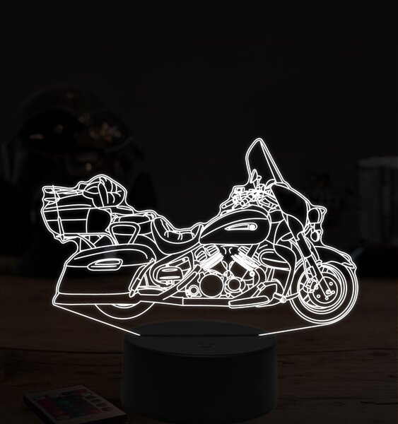 Beling 3D lampa,Star motorbike, 7 farebná ZZ56