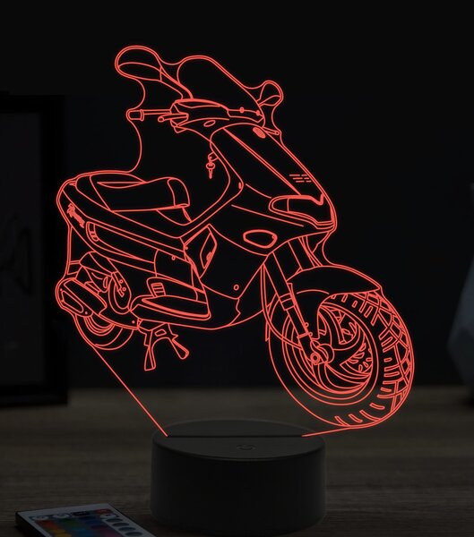 Beling 3D lampa,Scooter gilera runner, 7 farebná ZZ55