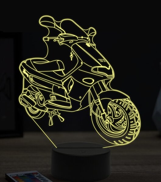 Beling 3D lampa,Scooter gilera runner, 7 farebná ZZ55