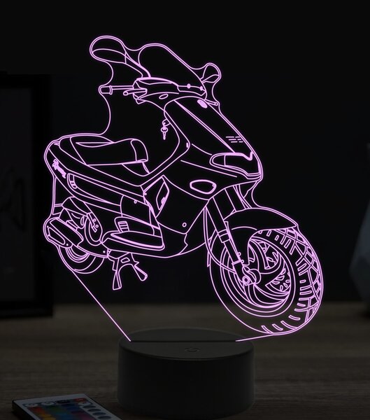 Beling 3D lampa,Scooter gilera runner, 7 farebná ZZ55