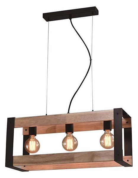 Luster na lanku VARNA 3xE27/40W/230V dub