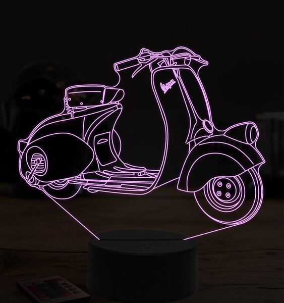 Beling 3D lampa,Vespa 98, 7 farebná ZZ62