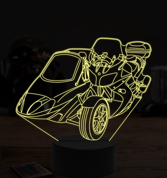 Beling 3D lampa,Yamaha zo sajdkárov, 7 farebná ZZ63
