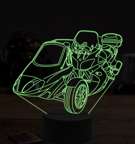 Beling 3D lampa,Yamaha zo sajdkárov, 7 farebná ZZ63